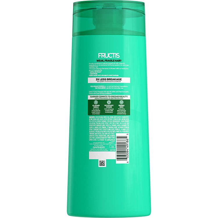 Fructis Grow Strong Shampoo 22 floz back